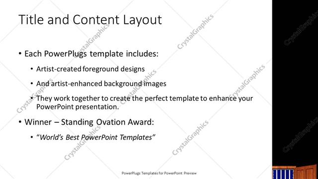 Title and Content presentation slide layout