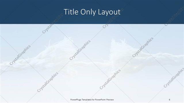 Title Only presentation slide layout