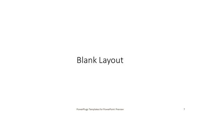 Blank presentation slide layout