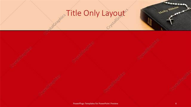 Title Only presentation slide layout
