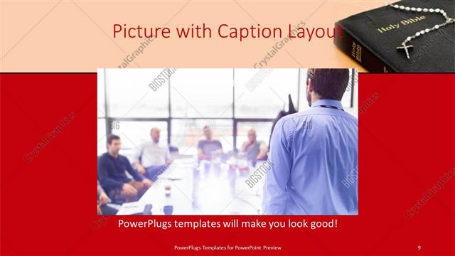 Picture with Caption presentation slide layout