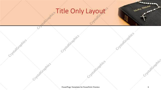 Title Only presentation slide layout
