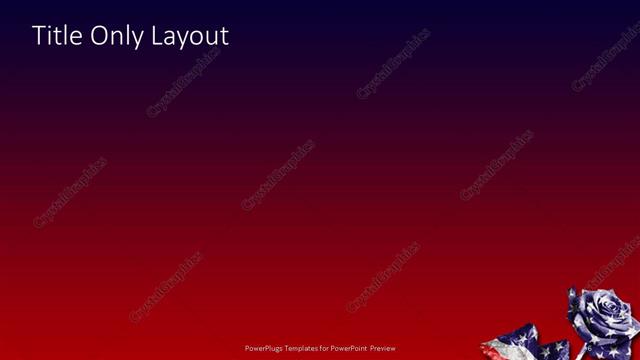 Title Only presentation slide layout