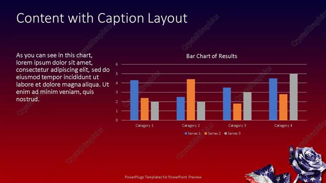 Content with Caption presentation slide layout