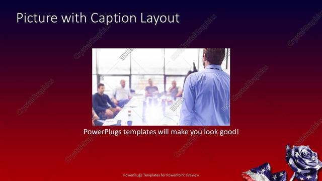 Picture with Caption presentation slide layout