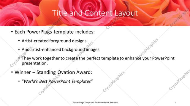 Title and Content presentation slide layout