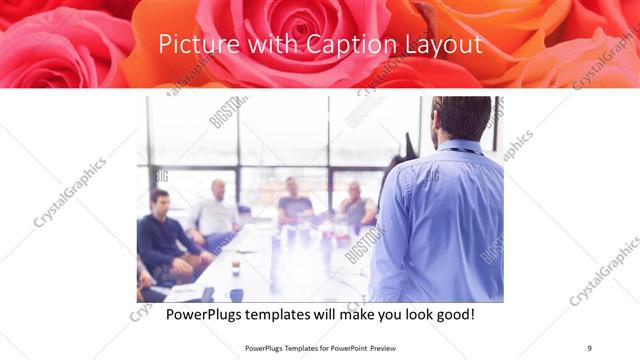 Picture with Caption presentation slide layout