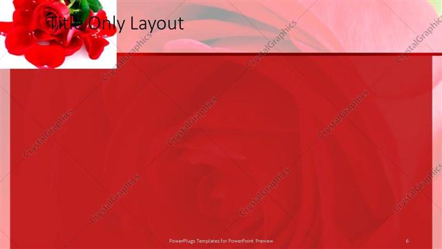 Title Only presentation slide layout