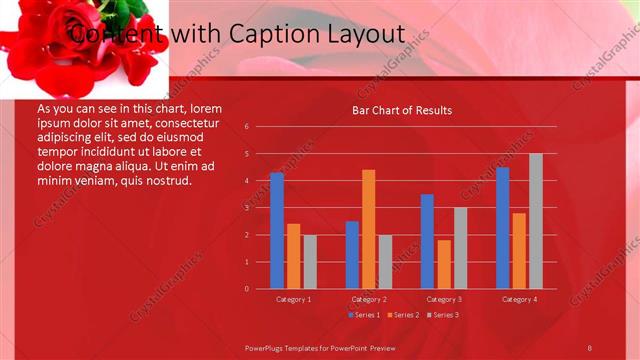 Content with Caption presentation slide layout