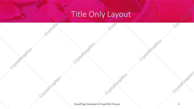Title Only presentation slide layout