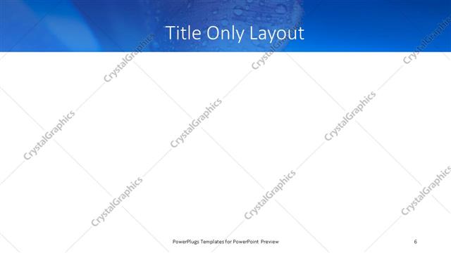 Title Only presentation slide layout