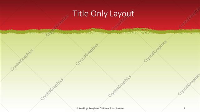 Title Only presentation slide layout