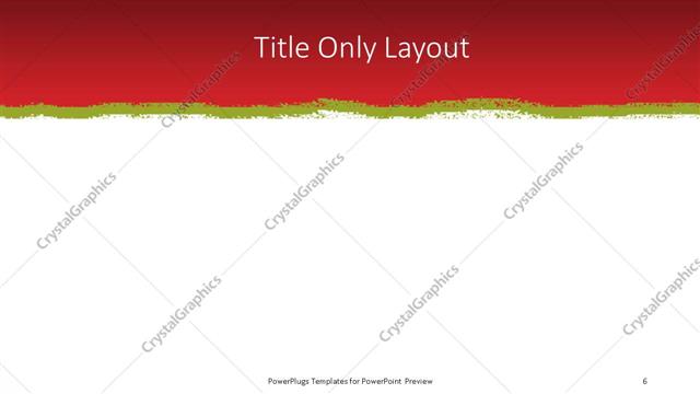 Title Only presentation slide layout