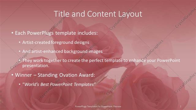 Title and Content presentation slide layout
