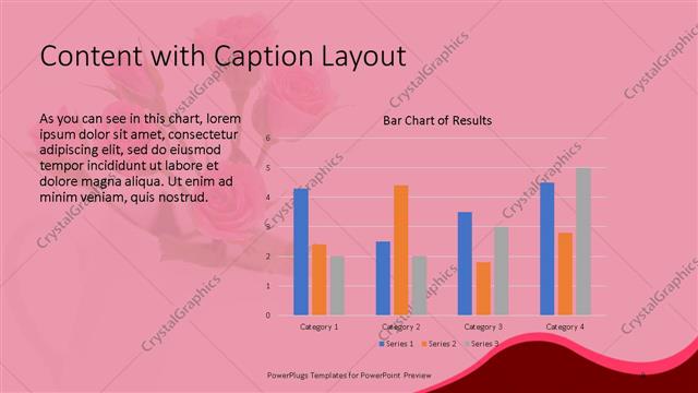 Content with Caption presentation slide layout