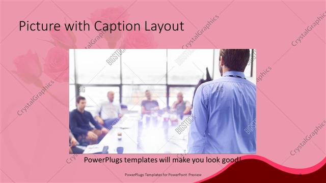 Picture with Caption presentation slide layout