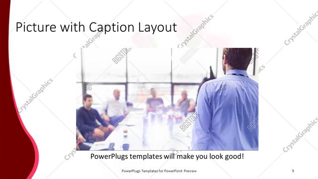 Picture with Caption presentation slide layout