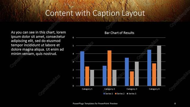 Content with Caption presentation slide layout