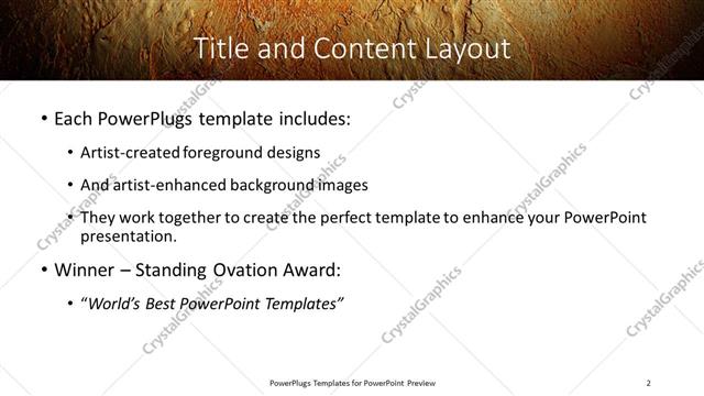 Title and Content presentation slide layout