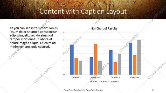 Content with Caption presentation slide layout