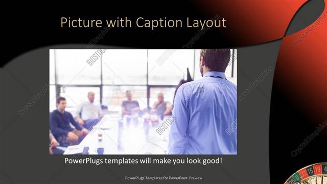 Picture with Caption presentation slide layout