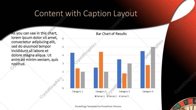 Content with Caption presentation slide layout