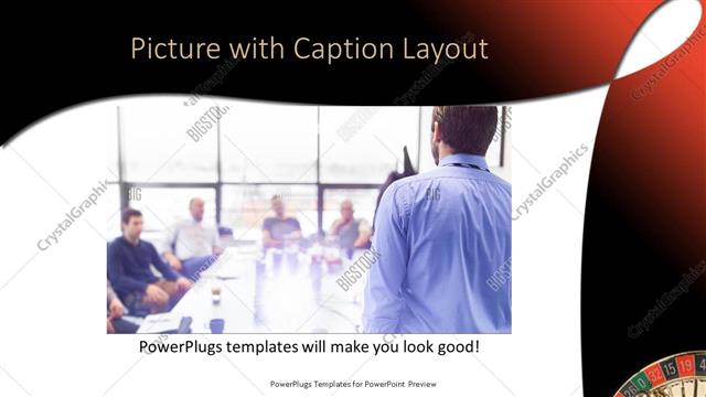 Picture with Caption presentation slide layout