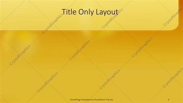 Title Only presentation slide layout