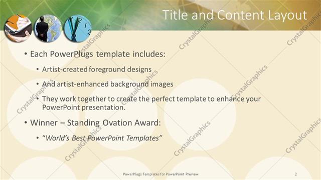 Title and Content presentation slide layout