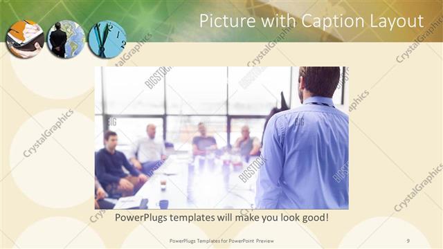 Picture with Caption presentation slide layout