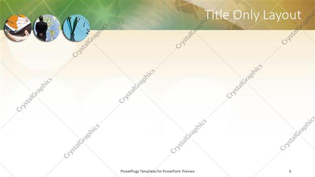 Title Only presentation slide layout