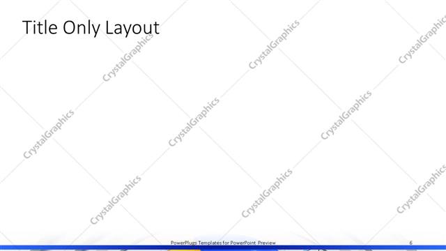 Title Only presentation slide layout