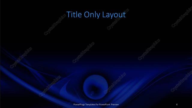 Title Only presentation slide layout