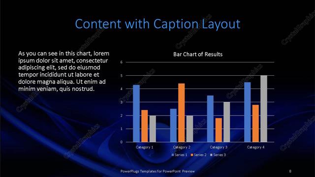 Content with Caption presentation slide layout