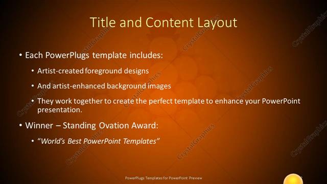 Title and Content presentation slide layout