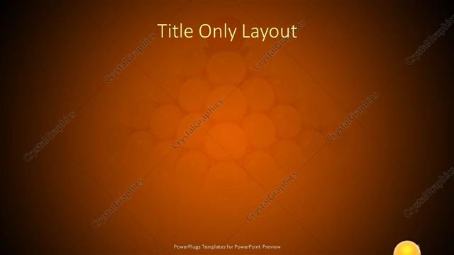 Title Only presentation slide layout