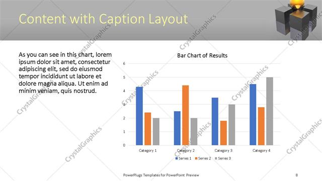 Content with Caption presentation slide layout
