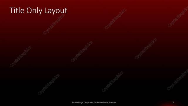 Title Only presentation slide layout