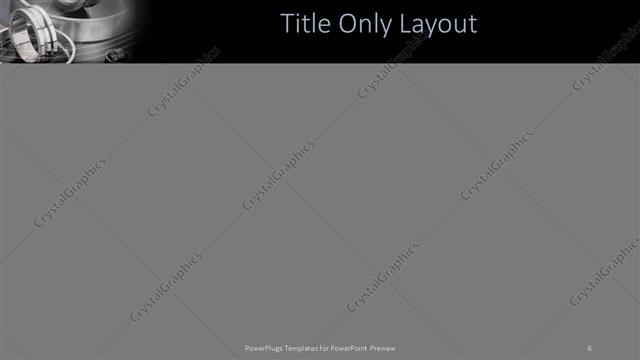 Title Only presentation slide layout