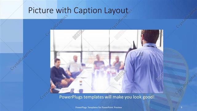 Picture with Caption presentation slide layout