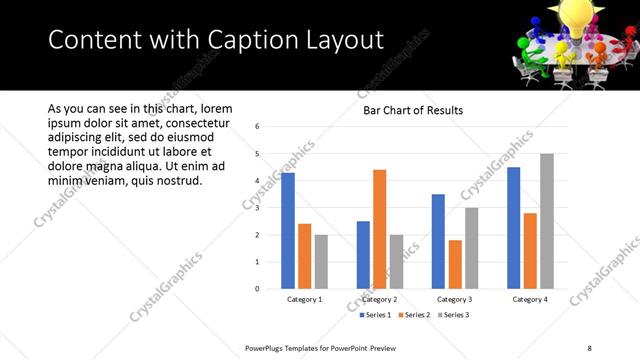Content with Caption presentation slide layout