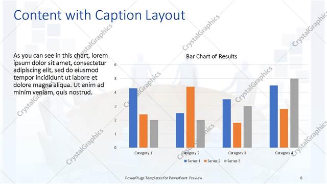 Content with Caption presentation slide layout