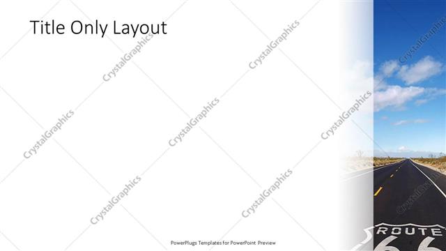 Title Only presentation slide layout