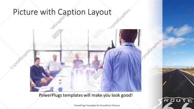 Picture with Caption presentation slide layout