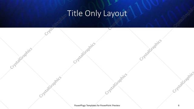 Title Only presentation slide layout