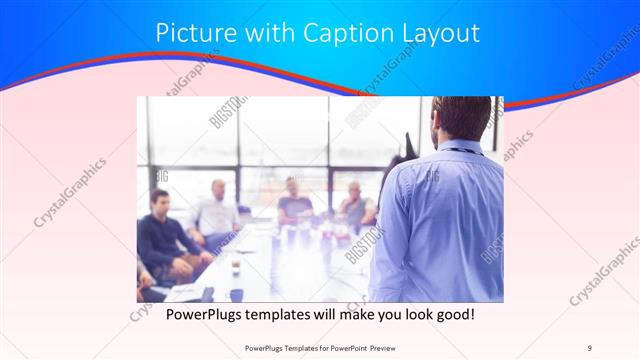 Picture with Caption presentation slide layout