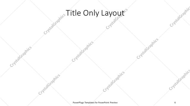 Title Only presentation slide layout