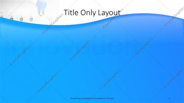 Title Only presentation slide layout