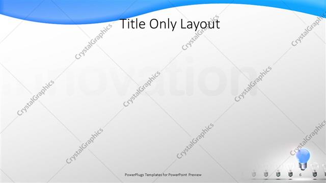 Title Only presentation slide layout