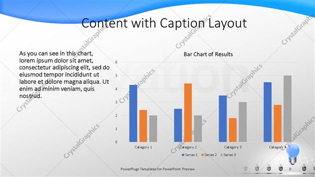 Content with Caption presentation slide layout